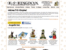 Tablet Screenshot of k-9kingdom.com